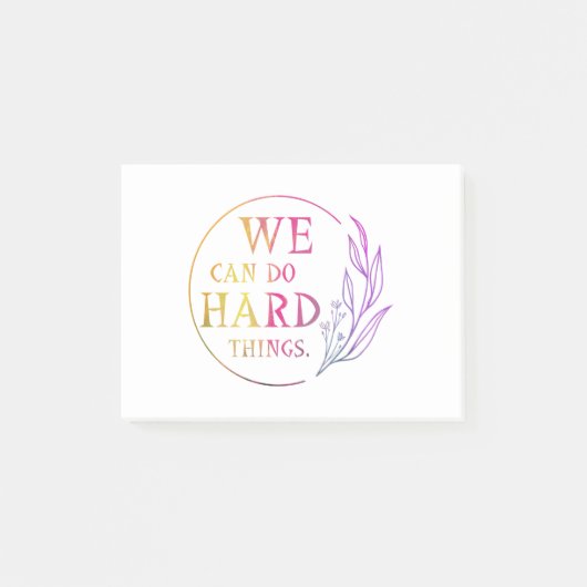 We kunnen harde dingen doen, design 7 post-it® notes (Voorkant)