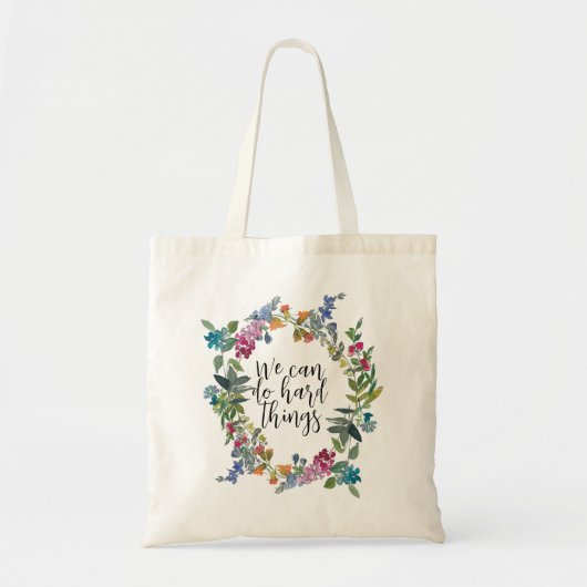 We kunnen harde dingen doen, Inspirerend citaat Fl Tote Bag (Voorkant)
