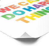 We kunnen harde dingen doen | Positieve prijsopgav Foto Afdruk (Hoek)