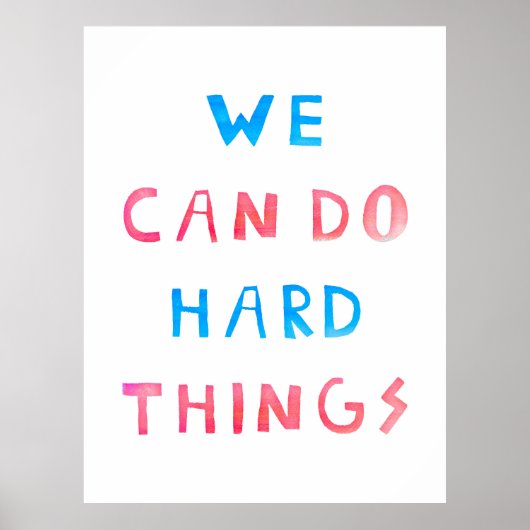 We kunnen harde dingen doen poster (Voorkant)