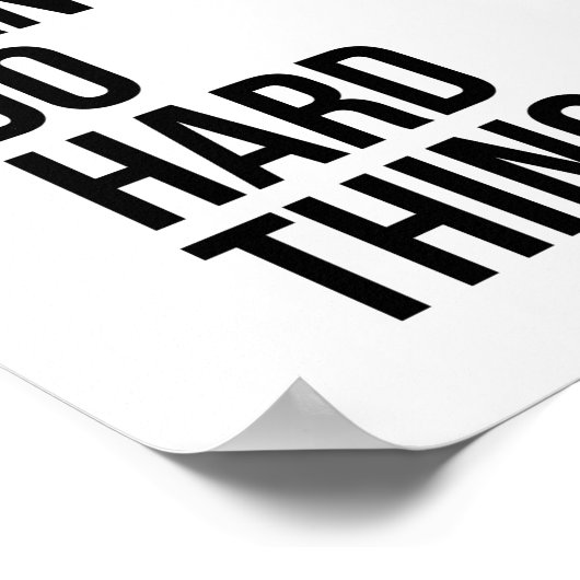 We kunnen harde dingen doen poster (Hoek)