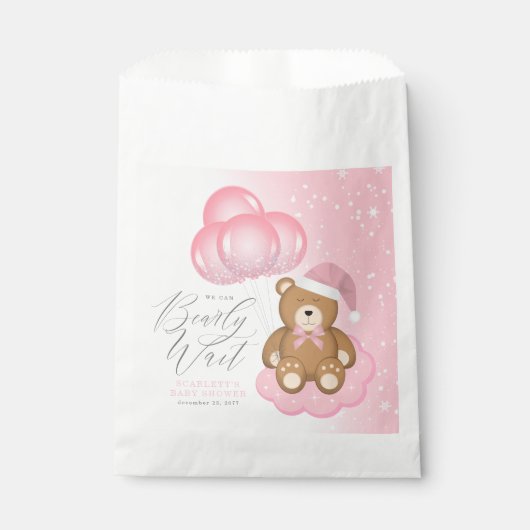 We kunnen heel rustig wachten op een slaperig Beer Bedankzakje (Voorkant)