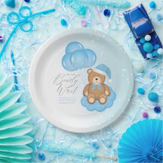 We kunnen heel rustig wachten op een slaperig Beer Papieren Bordje (Feest)