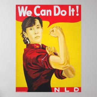We kunnen het! - Ang San Suu Kyi Poster