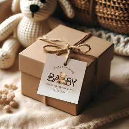 We kunnen het Baby shower afwachten. Bedankjes Labels