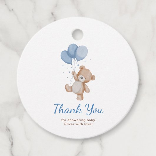 We kunnen het Baby shower afwachten. Bedankjes Labels (Voorkant)