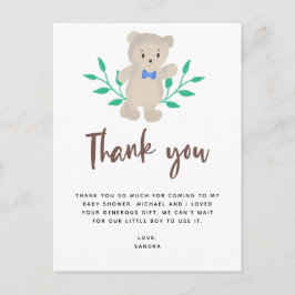 We kunnen het Baby shower afwachten. Dank je Briefkaart