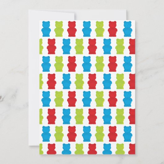 We kunnen het Baby shower blauw Beer afwachten Kaart (Achterkant)