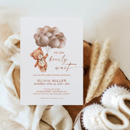 We kunnen het Baby shower Genderneutraal Beer afwa Kaart