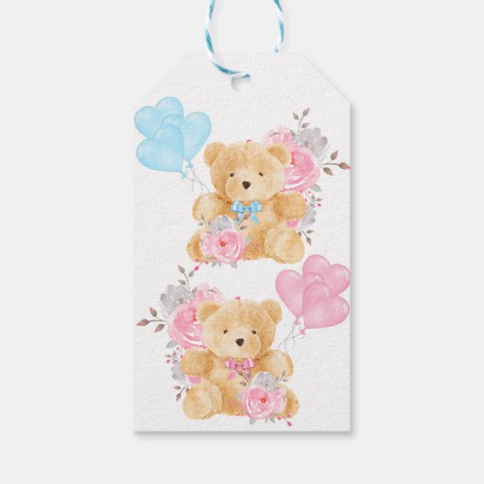 We kunnen het Baby shower nauwelijks afwachten Cadeaulabel (Achterkant)