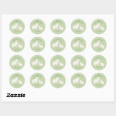 We kunnen het baby shower Paper Bord maar beter af Ronde Sticker (Vel)