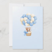 We kunnen het Baby shower van Blue Teddy Bear afwa Kaart (Achterkant)