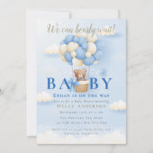 We kunnen het Baby shower van Blue Teddy Bear afwa Kaart (Voorkant)