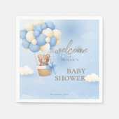 We kunnen het Baby shower van Blue Teddy Bear afwa Servet (Voorkant)
