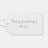 We kunnen het Baby shower van de Herfst afwachten. Cadeaulabel (Achterkant Horizontaal)