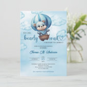 We kunnen het Baby shower van de teddyberenjongen  Kaart (Staand voorkant)