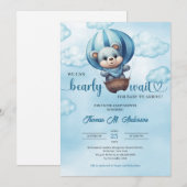 We kunnen het Baby shower van de teddyberenjongen  Kaart (Voorkant / Achterkant)