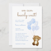 We kunnen het baby shower van de teddyberenjongen  kaart (Voorkant)