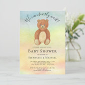 We kunnen het Baby shower van de Waterverf van par Kaart (Staand voorkant)