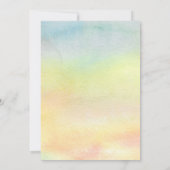 We kunnen het Baby shower van de Waterverf van par Kaart (Achterkant)