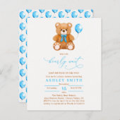 We kunnen het Baby shower van een blauwe ballonjon (Voorkant / Achterkant)