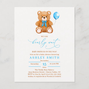 We kunnen het Baby shower van een blauwe ballonjon