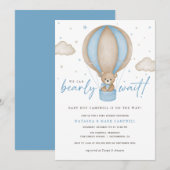 We kunnen het Baby shower van een jongen afwachten Kaart (Voorkant / Achterkant)