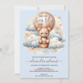 We kunnen het Baby shower van een jongen afwachten Kaart (Voorkant)