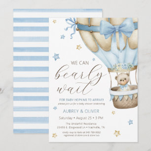 We kunnen het Baby shower van een jongen afwachten Kaart