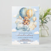 We kunnen het Baby shower van een jongen afwachten Kaart (Staand voorkant)