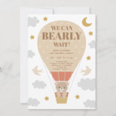 We kunnen het Baby shower van een jongen afwachten Kaart (Voorkant)