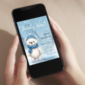 We kunnen het Baby shower van een jongen afwachten Kaart