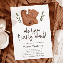 We kunnen het Baby shower van een jongen afwachten