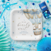 We kunnen het Baby shower van een jongen afwachten Papieren Bordje (Feest)