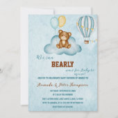 We kunnen het Baby shower van een luchtballon met Kaart (Voorkant)