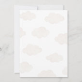 We kunnen het Baby shower van een luchtballon met  Kaart (Achterkant)