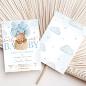 We kunnen het Baby shower van een luchtballon met  Kaart
