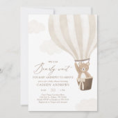 We kunnen het Baby shower van een luchtballon met  Kaart (Voorkant)