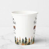 We kunnen het Baby shower van Herfst afwachten Papieren Bekers (Rechts)