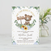 We kunnen het Baby shower van het Baby afwachten Kaart (Staand voorkant)