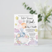 We kunnen het Baby shower van het Beer per post af Briefkaart (Staand voorkant)