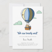 We kunnen het Baby shower van het blauw afwachten. Kaart (Voorkant)