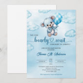 We kunnen het Baby shower van teddyberen nog lang  Kaart (Voorkant / Achterkant)