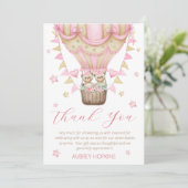 We kunnen het Baby shower van twee meisjes afwacht Bedankkaart (Staand voorkant)