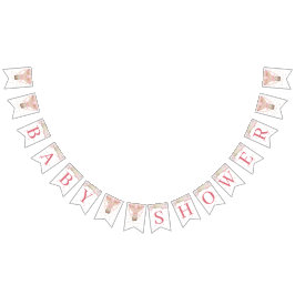 We kunnen het Baby shower van twee meisjes afwacht Vlaggetjes