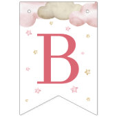 We kunnen het Baby shower van twee meisjes afwacht Vlaggetjes (Derde vlag)