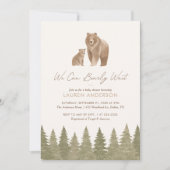 We kunnen het Baby shower van Woodland afwachten Kaart (Voorkant)