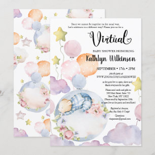 We kunnen het Beer virtuele Baby shower snel afwac Kaart