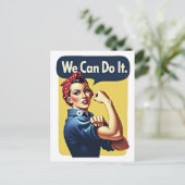 We kunnen het | Beroemd feminisme Briefkaart (Staand voorkant)