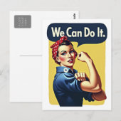 We kunnen het | Beroemd feminisme Briefkaart (Voorkant / Achterkant)